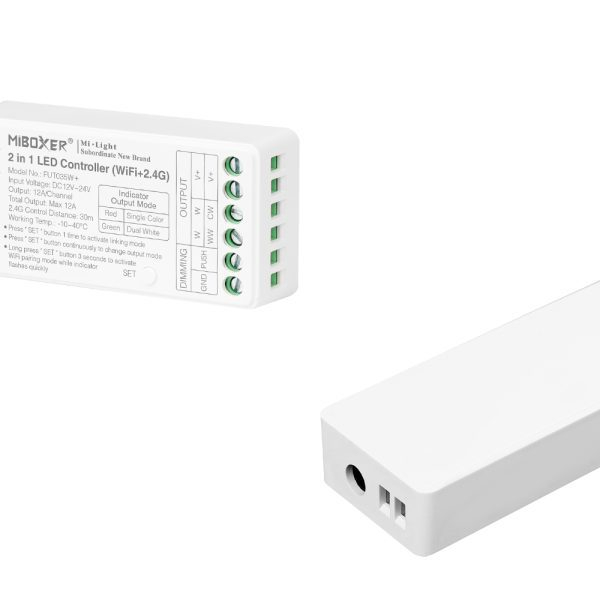 Mi-Light MiBoxer Group Control Controler de bandă LED 2 în 1 (WiFi+2.4G) CCT 12-24V 144/288W 12A FUT0 [6]