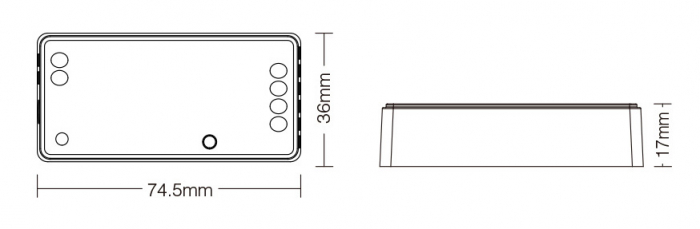 Mi-Light MiBoxer Group Control Controler de bandă LED 2 în 1 (WiFi+2.4G) CCT 12-24V 144/288W 12A FUT0 [4]