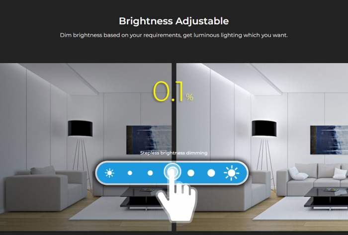 Mi-Light MiBoxer Group Control grup LED (zonă) luminozitate telecomandă de perete+ controler RGBW T3 86x86mm [6]