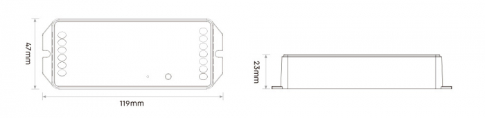 Mi-Light MiBoxer Group Controler zonă de control 2 în 1 DIM+CCT FUT035P+ emițător de semnal LED [4]