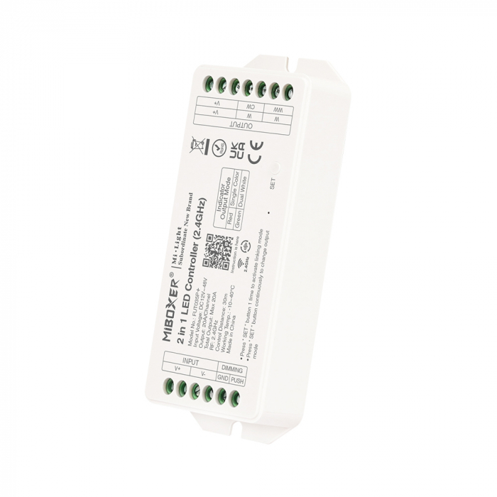 Mi-Light MiBoxer Group Controler zonă de control 2 în 1 DIM+CCT FUT035P+ emițător de semnal LED [2]