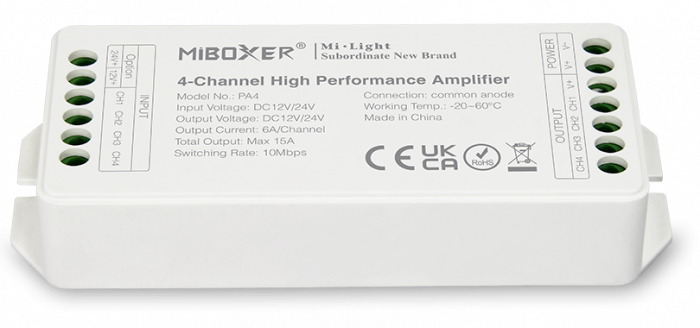 Mi-Light MiBoxer PA4 Group Control Amplificator de semnal LED 4 canale [2]