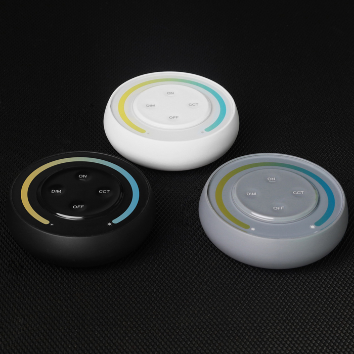 Mi-Light MiBoxer Sunrise luminozitate și control al temperaturii culorii controller telecomandă neagră DIM+CCT S1-B [2]
