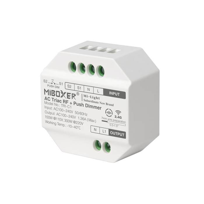 Mi-Light TRI-C1 AC Triac RF + Push Dimmer MiBoxer Mi-Light [1]
