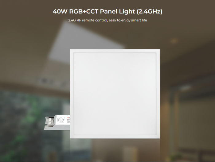 Panou LED Mi-Light MiBoxer 40W 595x595mm DIM+RGB+CCT FUTL01 60x60cm 2800lm [8]