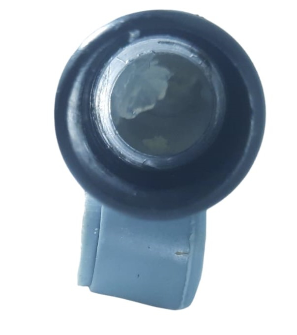 Papuc aluminiu 95mm² izolat cu cap de prindere din cupru gaura M12 cu pasta de contact in interior si membrana de culoare gri pentru identificare [3]
