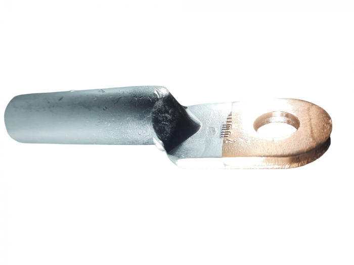 Papuc electric cupru aluminiu Cu-Al 120mm2 terminali tubulari diametru gaura 14mm lungime 120mm [4]