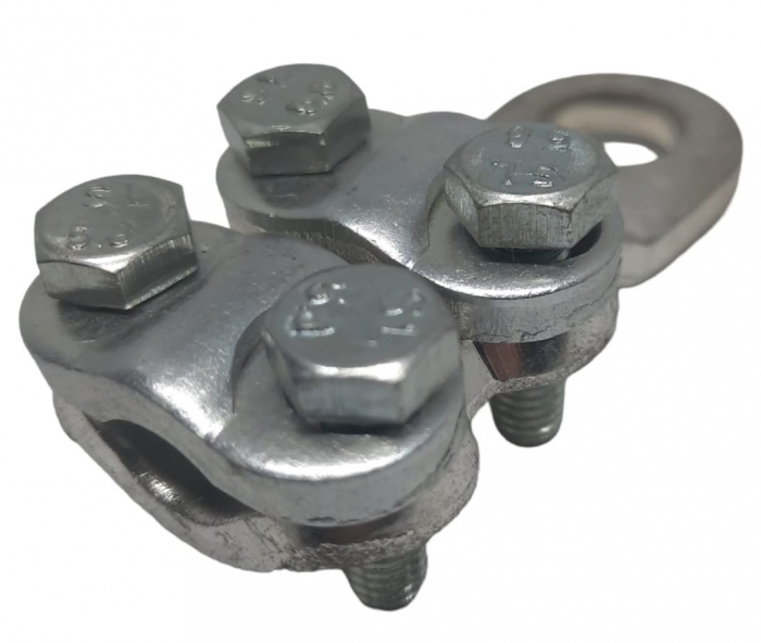 Papuc mecanic din cupru cu 4 suruburi 120-150mm² cu gaura de 15mm [4]