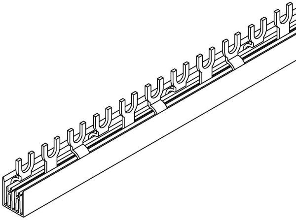 Pieptene busbar tip furca 3 poli (14x3 module) 80A 1000mm 16mm² [4]