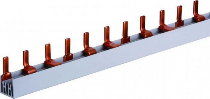 Pieptene busbar tip pin 3 poli (14x3 module) 80A 1000mm 16mm² pentru conexiuni electrice in sigurante [2]