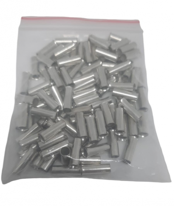 Pini tubulari neizolati 2.5 mm²  lungime 10mm set 100 bucati terminali ferule [1]