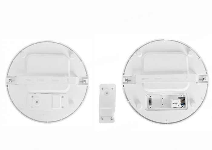 Plafoniera led 12W rotunda 220x57mm CCT lumina ajustabila calda (3000K 1040lm) naturala(4000K 1200lm) sau rece (6500K 1110lm) IP65 rezistenta la socuri IK10 100lm/W [4]