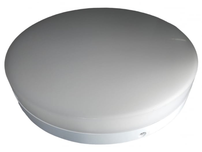 Plafoniera led 24W rotunda 280x57mm CCT lumina ajustabila calda (3000K 2070lm) naturala(4000K 2400lm) sau rece (2200lm) IP65 rezistenta la socuri IK10 100lm/W [8]