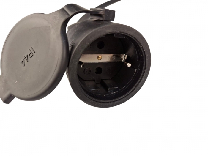 Prelungitor adaptor 1 metru stecher fisa 3 poli 63A la priza schuko 16A IP44, cablu H07RN-F 3G2.5 [4]