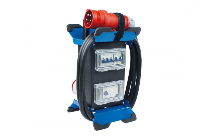 Prelungitor Stecky 13 pentru santier cu 4 prize monofazice schuko 16A 250V , 1 priza trifazica CEE 5 poli 16A IP44 si 1 priza trifazica CEE 5 poli 32A IP44 si protectie diferentiala [2]