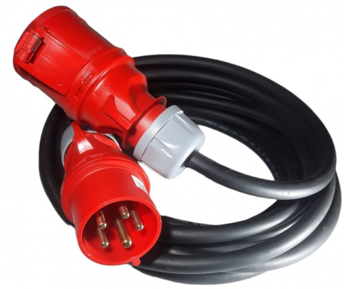 Prelungitor trifazic 15m cablu 5G4 H07RN-F 32A aprox. 22kW IP44 [3]
