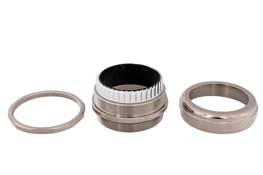 Presetupa metrica M100 din metal alama nichelata diametru 78-84mm IP68 [5]