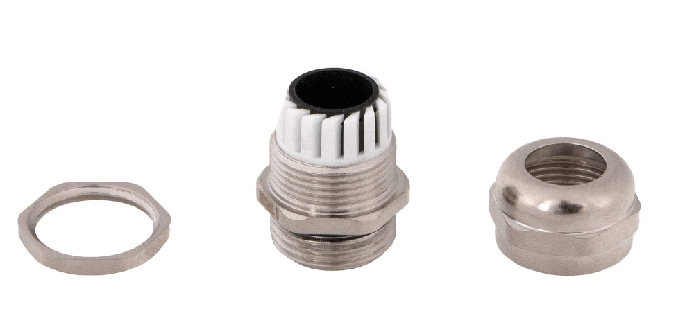 Presetupa metrica M20 din metal alama nichelata diametru 6-12mm IP68 [5]
