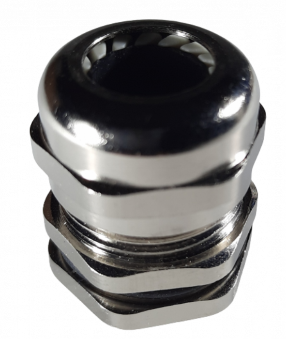 Presetupa metrica M32 din metal alama nichelata diametru 18-25mm IP68 [2]