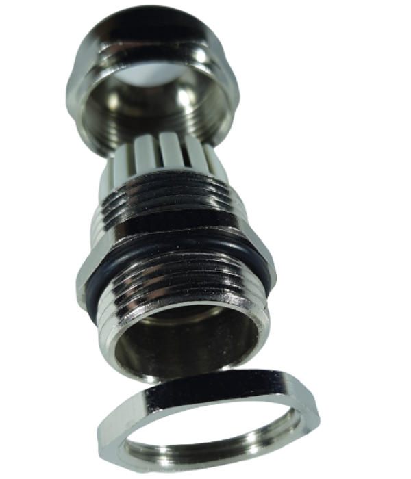 Presetupa metrica M32 din metal alama nichelata diametru 18-25mm IP68 [3]