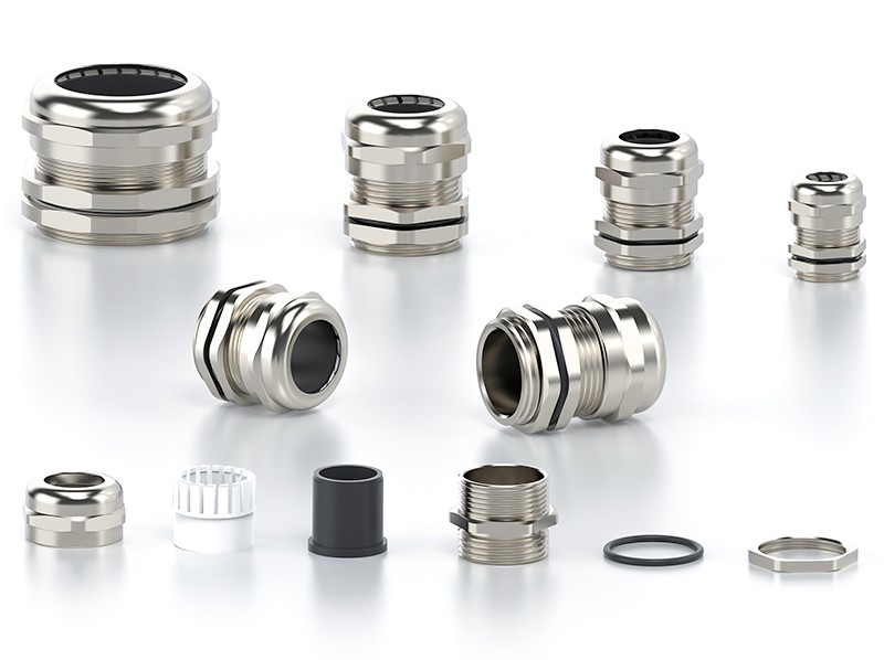 Presetupa metrica M40 din metal alama nichelata diametru 22-32mm IP68 [8]