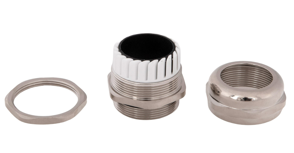 Presetupa metrica M40 din metal alama nichelata diametru 22-32mm IP68 [5]