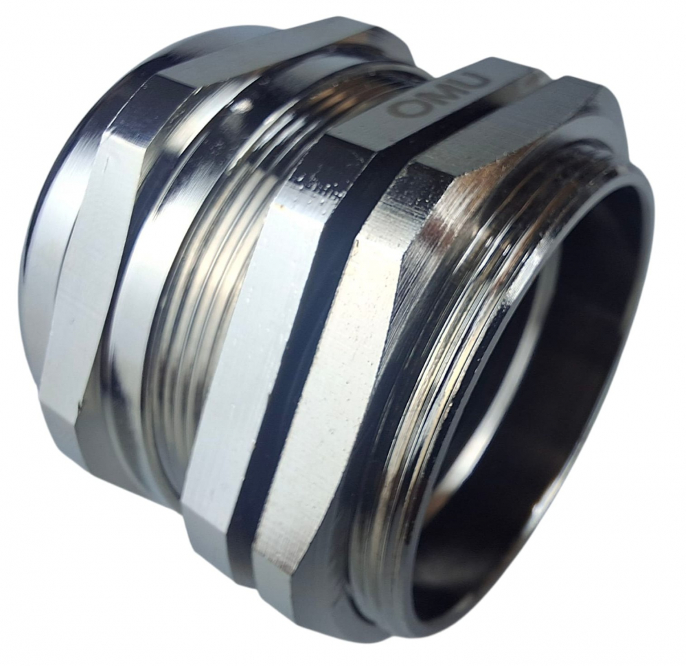 Presetupa metrica M50 din metal alama nichelata diametru 32-38mm IP68 [6]