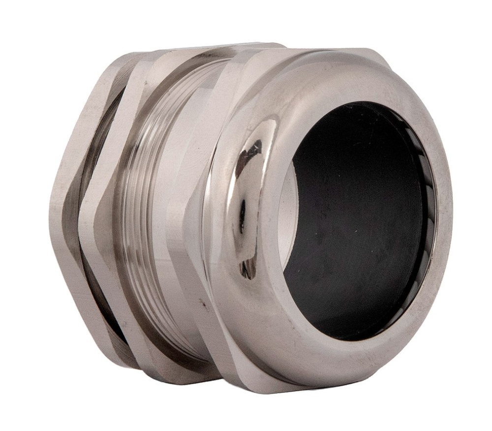 Presetupa metrica M50 din metal alama nichelata diametru 32-38mm IP68 [4]