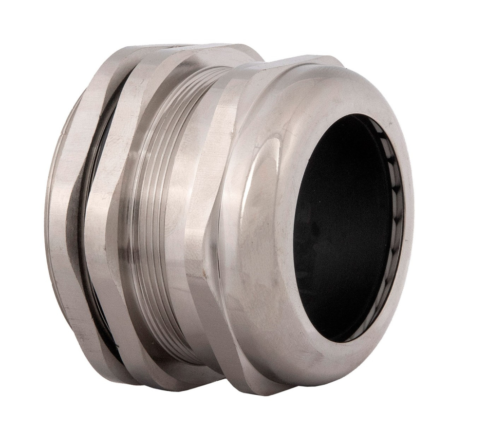 Presetupa metrica M63 din metal alama nichelata diametru 37-44mm IP68 [4]