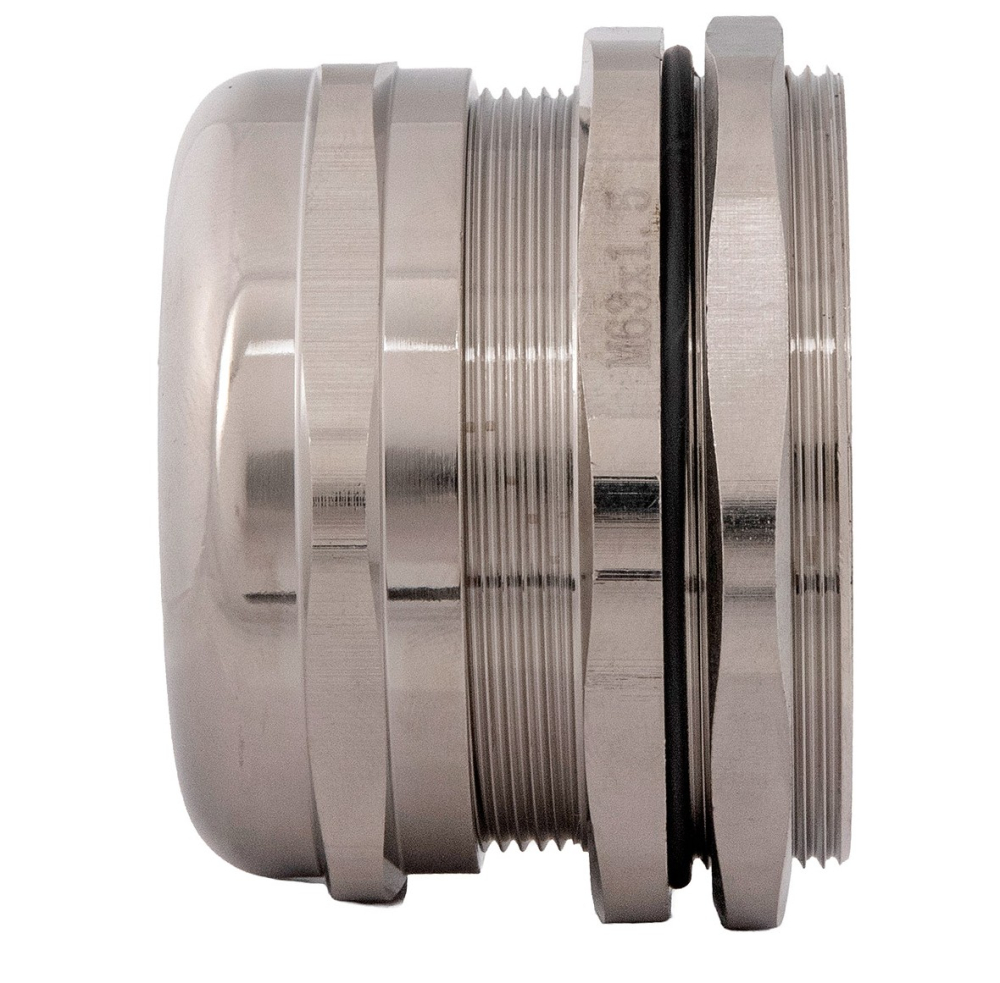 Presetupa metrica M63 din metal alama nichelata diametru 37-44mm IP68 [2]