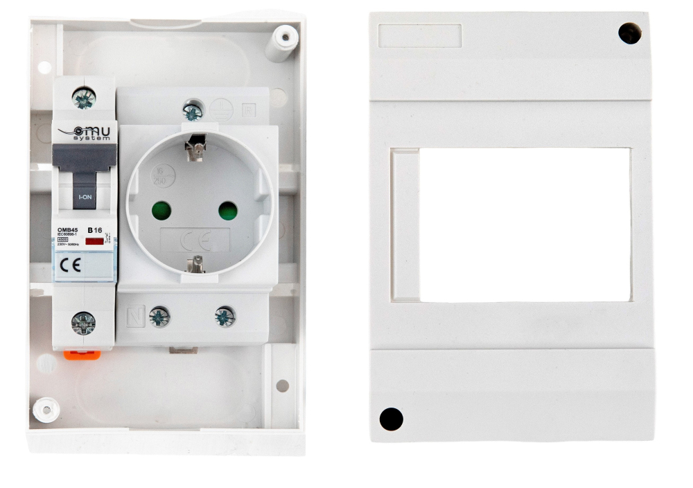 Priza aplicata schuko cu protectie copii si siguranta 1P curba B 16A 130x87mm IP20 230V AC 50/60Hz [9]