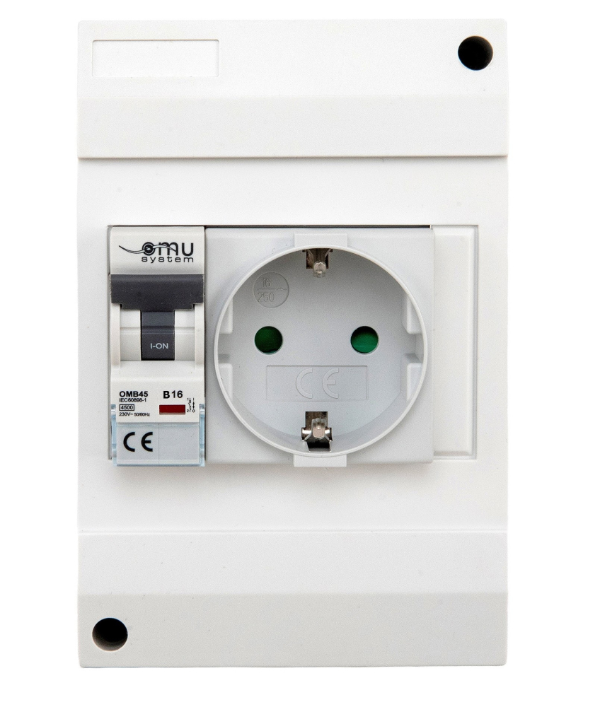 Priza aplicata schuko cu protectie copii si siguranta 1P curba B 16A 130x87mm IP20 230V AC 50/60Hz [4]