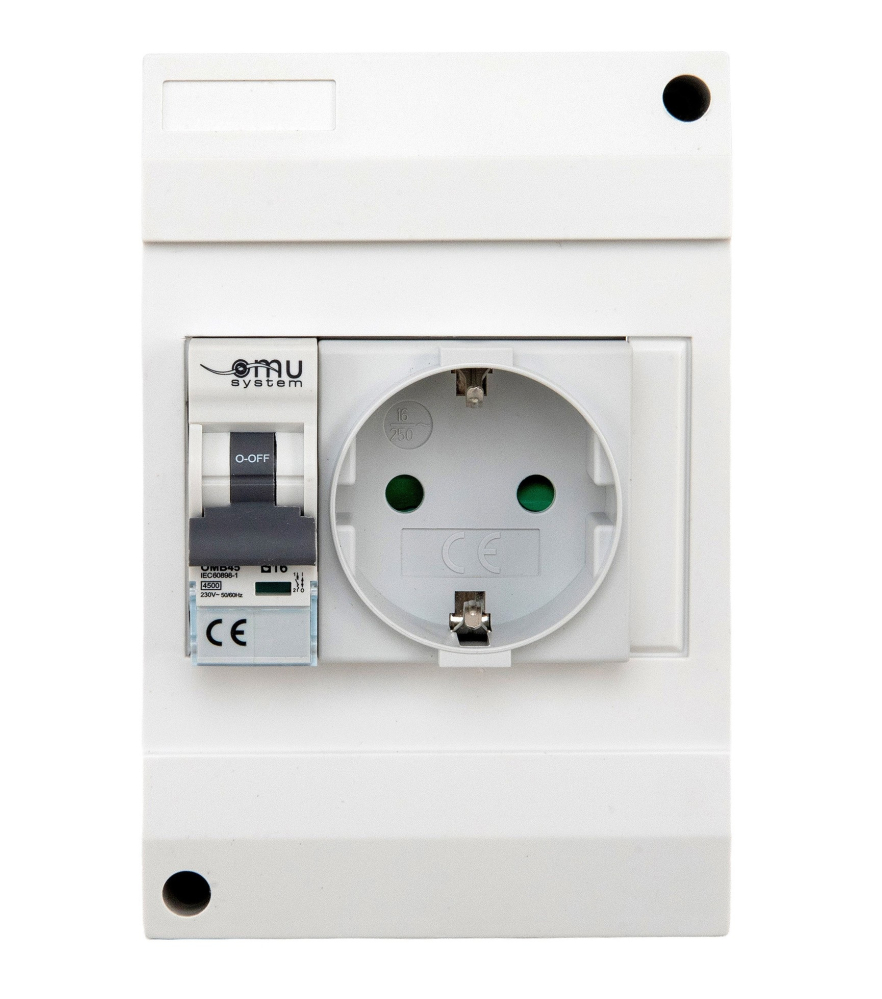 Priza aplicata schuko cu protectie copii si siguranta 1P curba B 16A 130x87mm IP20 230V AC 50/60Hz [5]