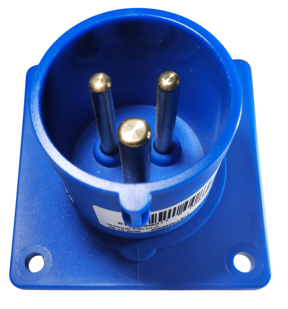 Priza industriala monofazica incastrabila 3 poli 16A 6h 220-250V 50-60Hz IP44 [6]