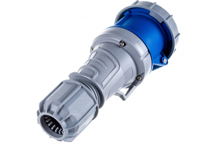 Priza monofazica mobila pe cablu 3 poli 63A 1P+N+E 6h CEE 230V IP67 [6]