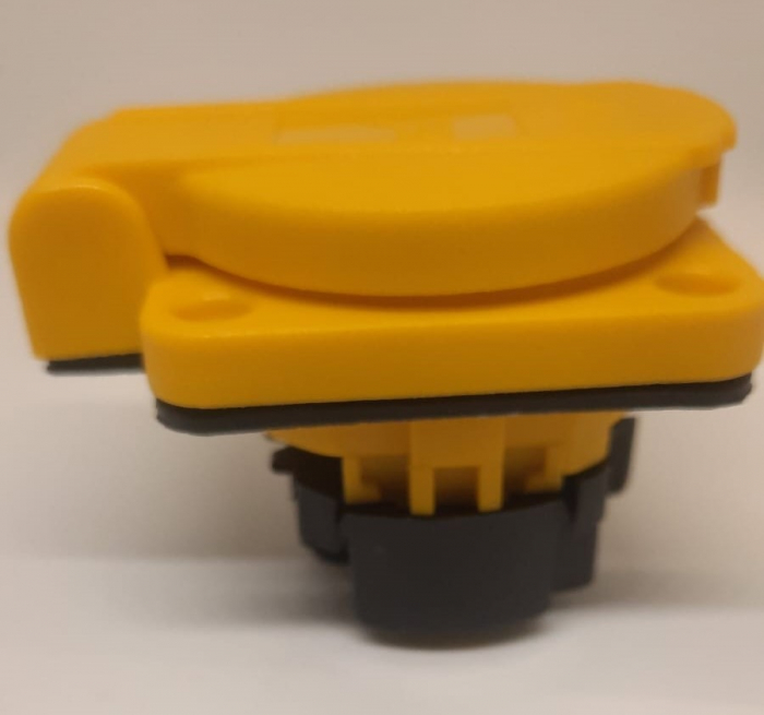 Priza schuko incastrabila galbena pentru tablouri electrice 16A IP54 [8]