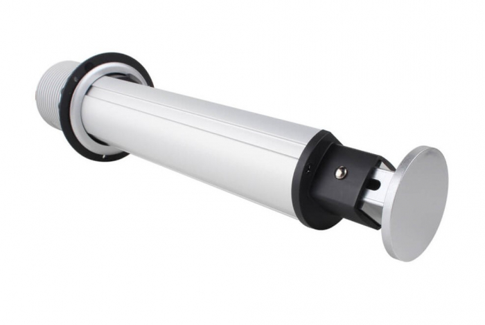 Priză schuko încastrabilă în blat de birou sau bucătărie, 3 posturi 220-240VAC 16A + 2 prize USB cablu 1.8m, pop-up [3]