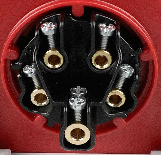 Priza trifazica 5 poli 32A 3P+N+E 6h incastrata oblica ST CEE 380V IP67 [4]