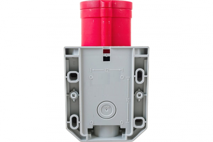 Priza trifazica aplicata 4 poli 16A 3P+E 6h CEE 380V IP44 [5]