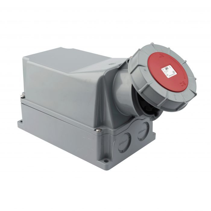 Priza trifazica aplicata 5 poli 125A 3P+N+E 6h CEE 380V IP67 [5]