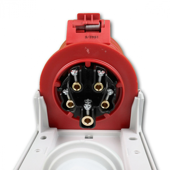 Priza trifazica aplicata 5 poli 16A 3P+N+E 6h CEE 380V IP44 [5]