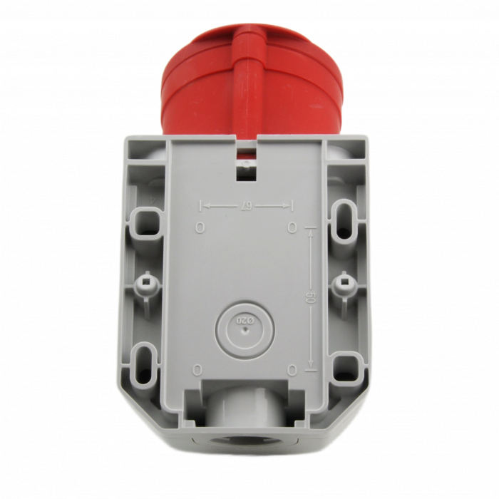 Priza trifazica aplicata 5 poli 16A 3P+N+E 6h CEE 380V IP44 [3]