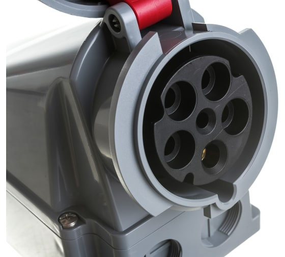 Priza trifazica aplicata 5 poli 63A 3P+N+E 6h CEE 380V IP67 [4]
