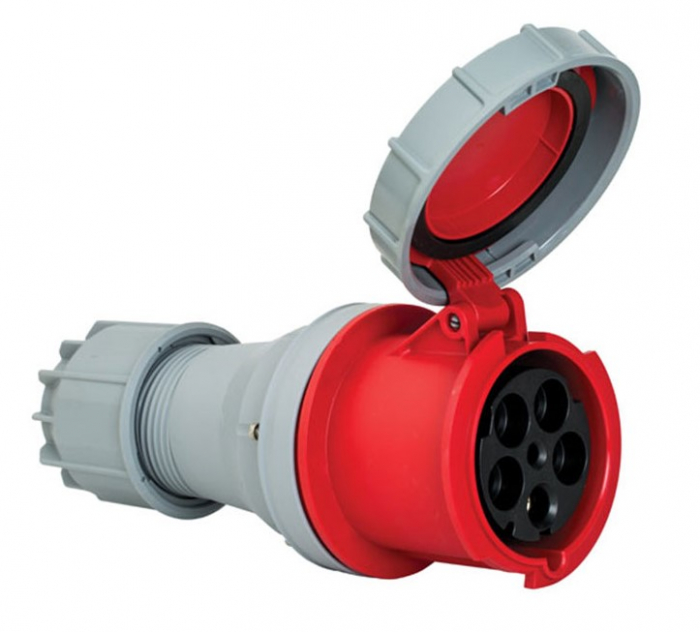 Priza trifazica mobila pe cablu 5 poli 125A 3P+N+E 6h CEE 380V IP67 [1]