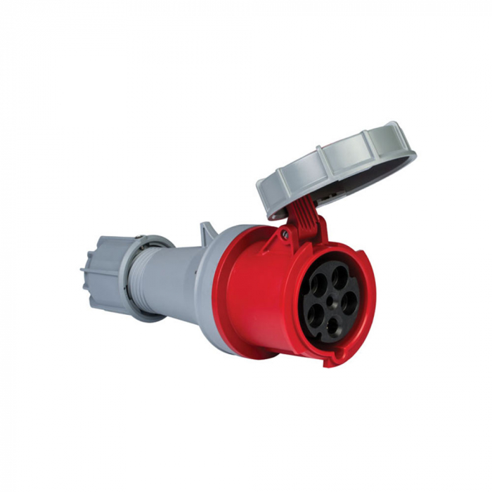Priza trifazica mobila pe cablu 5 poli 63A 3P+N+E 6h CEE 380V IP67 [1]