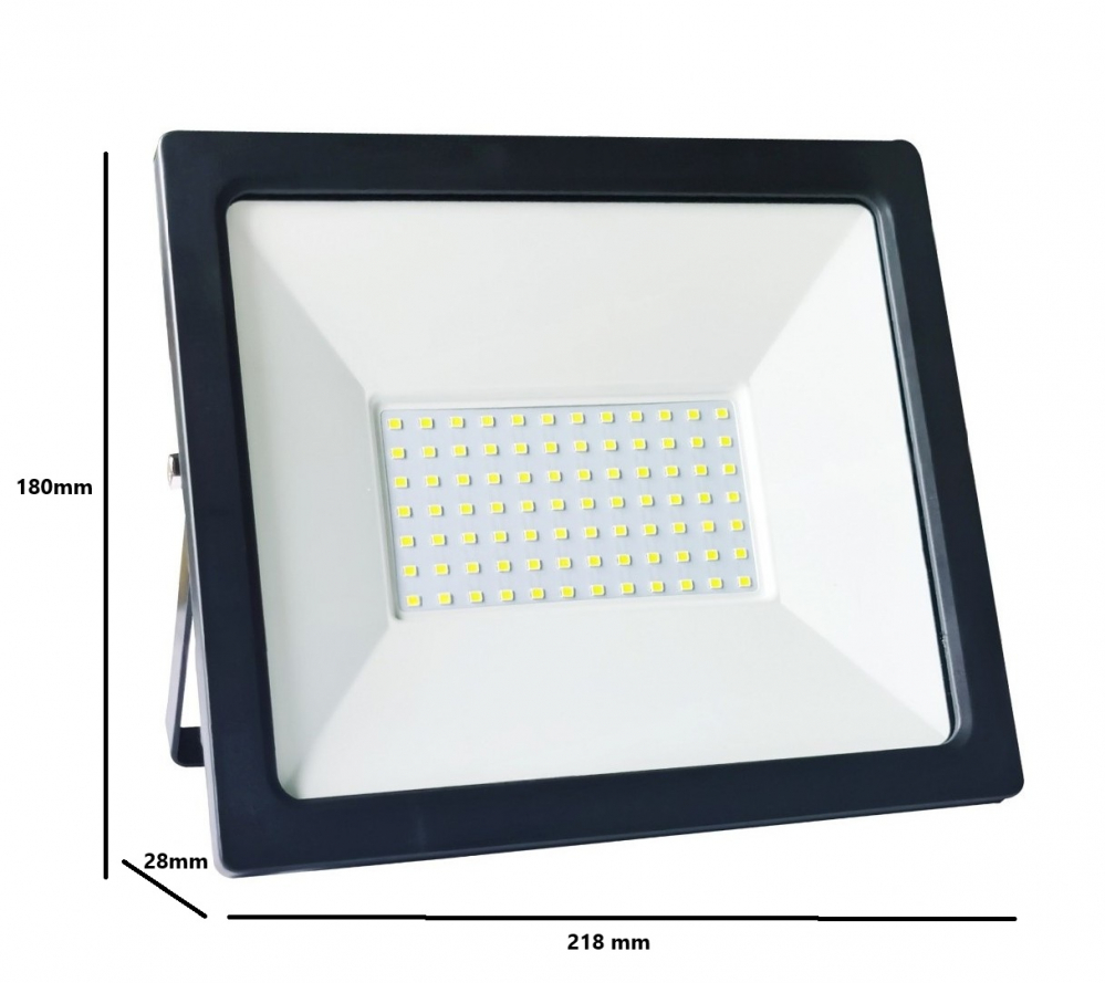 Proiector LED 70W 7000lm 6000K lumina rece 25.000 ore, cablu 150mm H05RN-F 3x1mm² 240V IP65 [3]