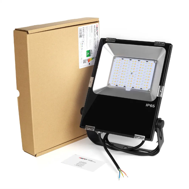 Reflector LED Mi-Light MiBoxer 50W negru reglabil DIM+RGB+CCT IP65 FUTT02 2.4GHz 16 milioane de culori, ajustare intensitate lumina si temperatura de culoare, saturatie culoare si control de la 30m [6]