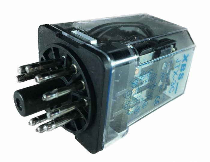 Releu industrial 11 pini contacte 24V DC [1]