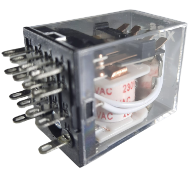 Releu industrial R4 230V AC 5A cu 4 contacte morse [1]
