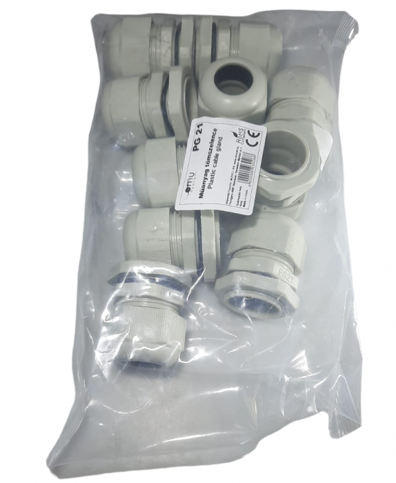 Set 10 buc presetupe din plastic PG 21 diametru 13 - 18 mm IP68 [4]